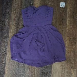 Light Purple Strapless Prom Mini Dress, fit and flare,  perfect for weddings
